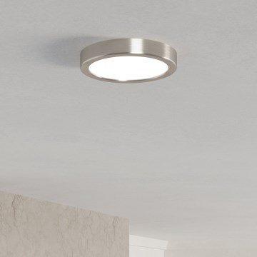 Eglo - LED stropna svjetiljka LED/7,5W/230V 2700/4000/6500K Ø 16,6 cm matni krom
