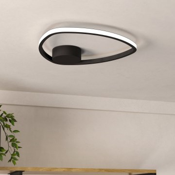 Eglo - LED stropna svjetiljka LED/9,7W/230V 2700/4000/6500K promjer 37,5 cm crna