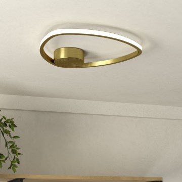 Eglo - LED stropna svjetiljka LED/9,7W/230V 2700/4000/6500K promjer 37,5 cm zlatna