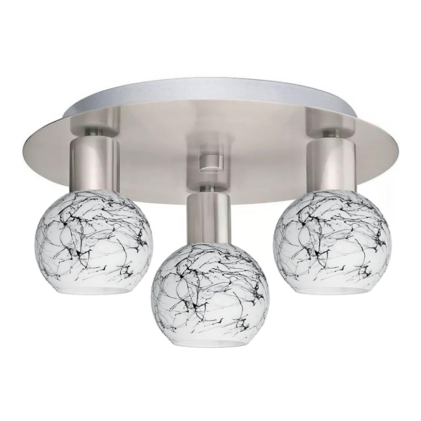 Eglo - LED Stropna svjetiljka MY CHOICE 3xE14/4W/230V mat krom/bijela/crna