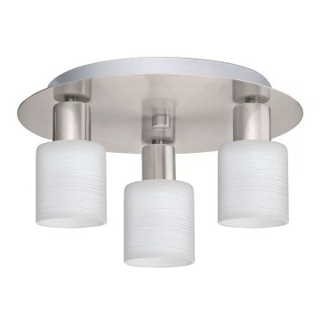 Eglo - LED Stropna svjetiljka MY CHOICE 3xE14/4W/230V mat krom/bijela
