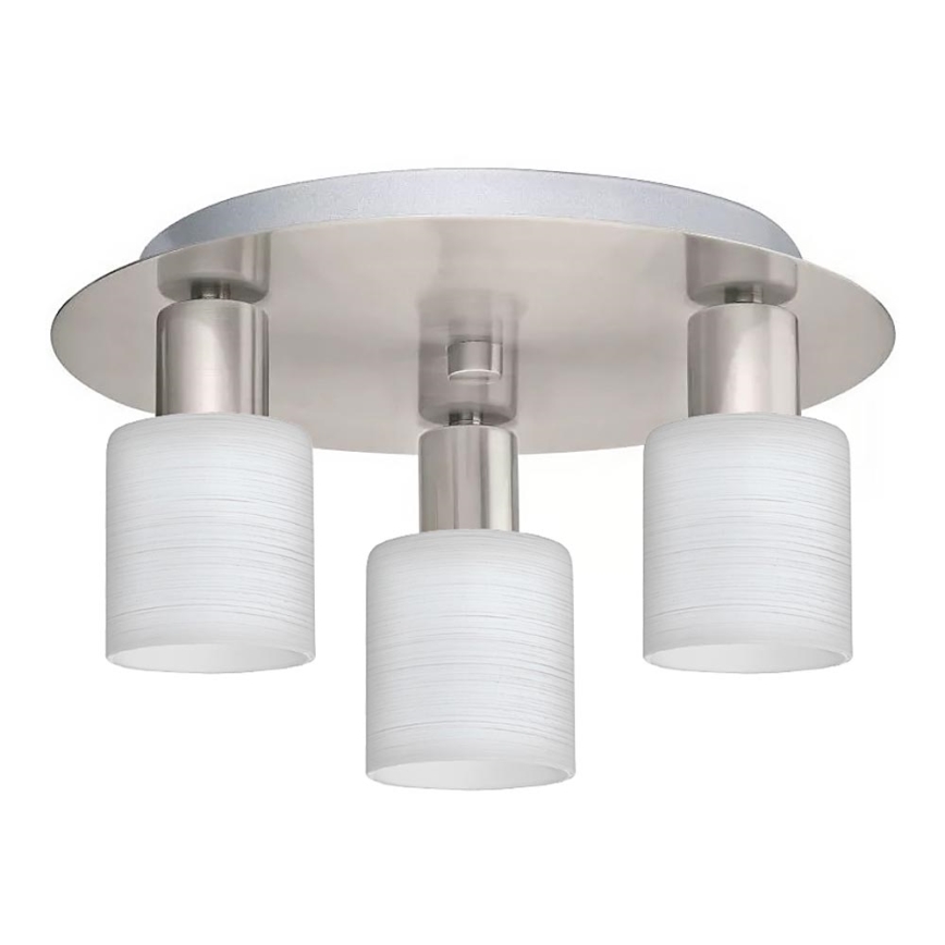 Eglo - LED Stropna svjetiljka MY CHOICE 3xE14/4W/230V mat krom/bijela
