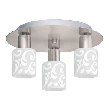 Eglo - LED Stropna svjetiljka MY CHOICE 3xE14/4W/230V mat krom/bijela