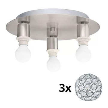 Eglo - LED Stropna svjetiljka MY CHOICE 3xE14/4W/230V mat krom