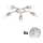 Eglo - LED Stropna svjetiljka MY CHOICE 5xE14/4W/230V  mat krom/bijela/crna