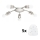 Eglo - LED Stropna svjetiljka MY CHOICE 5xE14/4W/230V  mat krom/bijela