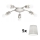 Eglo - LED Stropna svjetiljka MY CHOICE 5xE14/4W/230V  mat krom/krem