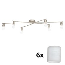 Eglo - LED Stropna svjetiljka MY CHOICE 6xE14/4W/230V  krom/bijela