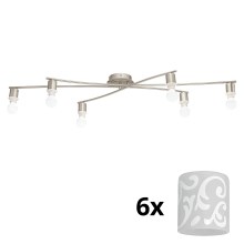 Eglo - LED Stropna svjetiljka MY CHOICE 6xE14/4W/230V  krom/bijela