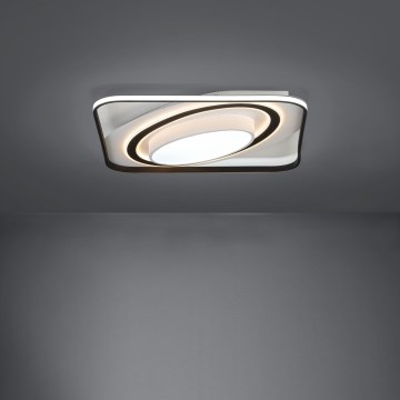 Eglo - LED stropna svjetiljka s prigušivanjem LED/28W/230V+LED/13W+ LED/2,8W 3000-6500K crna + daljinski upravljač