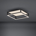 Eglo - LED stropna svjetiljka s prigušivanjem LED/29,4W/230V 2700-6500K crna + daljinski upravljač