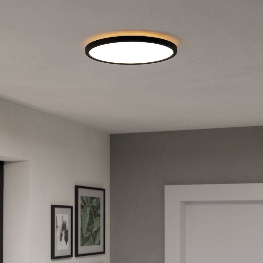 Eglo - LED Stropna svjetiljka za kupaonicu LED/13,9W/230V 2700/4000/6500K pr. 30 cm IP44 crna