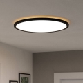 Eglo - LED Stropna svjetiljka za kupaonicu LED/16,8W/230V 2700/4000/6500K pr. 50 cm IP44 crna