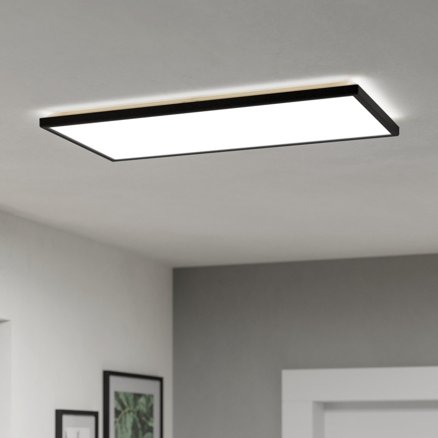 Eglo - LED Stropna svjetiljka za kupaonicu LED/17,2W/230V 2700/4000/6500K 30x57 cm IP44 crna