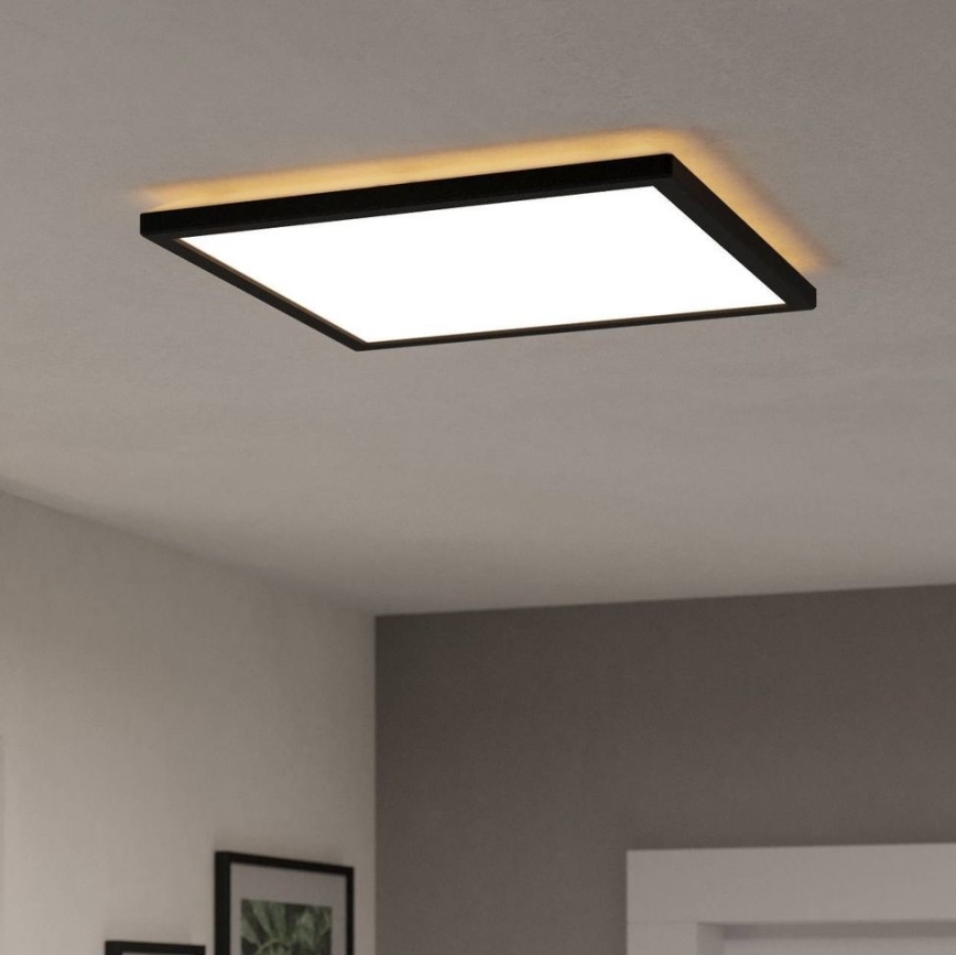 Eglo - LED Stropna svjetiljka za kupaonicu LED/17,6W/230V 2700/4000/6500K 39x39 cm IP44 crna