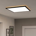 Eglo - LED Stropna svjetiljka za kupaonicu LED/17W/230V 2700/4000/6500K 50x50 cm IP44 crna
