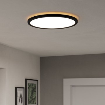 Eglo - LED Stropna svjetiljka za kupaonicu LED/18,5W/230V 2700K/4000K/6500K pr. 38,9 cm IP44 crna