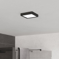 Eglo - LED stropna svjetiljka za kupaonicu LED/7W/230V 2700/4000/6500K 15x15 cm IP44 crna