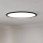 Eglo - LED stropna svjetiljka za kupaonicu s mogućnošću prigušivanja LED/16,8W/230V 2700-6500K promjer 50 cm IP44 crna + daljinski upravljač