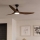 Eglo - LED stropni ventilator LED/19W/230V 3000/4000/5000K promjer 132 cm smeđi + daljinski upravljač