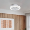 Eglo - LED stropni ventilator s mogućnošću prigušivanja 3x LED/12,6W/230V 2700-6500K Ø 55 cm bijela + daljinski upravljač