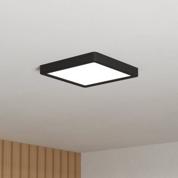 Eglo - LED stropno svjetlo za kupaonicu LED/10,5W/230V 2700/4000/6500K 22x22 cm IP44 crna