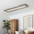 Eglo - LED Ugradbena ploča SALOBRENA-RW WOOD LED/34W/230V 2700/4000K 124x34 cm smeđa