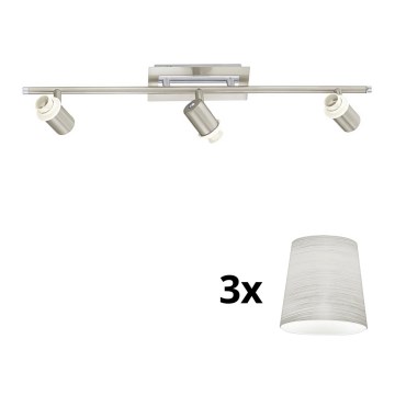 Eglo - LED Ugradbena svjetiljka MY CHOICE 3xE14/40W/230V mat krom/krem