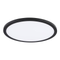Eglo - LED ugradno stropno svjetlo LED/22W/230V 4000K crno Ø 22,5 cm