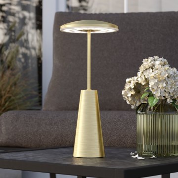 Eglo - LED vanjska lampa s dodirnim prigušivačem LED/2,8W/5V 2400K/3000K/4000K 5200 mAh IP54 zlatna