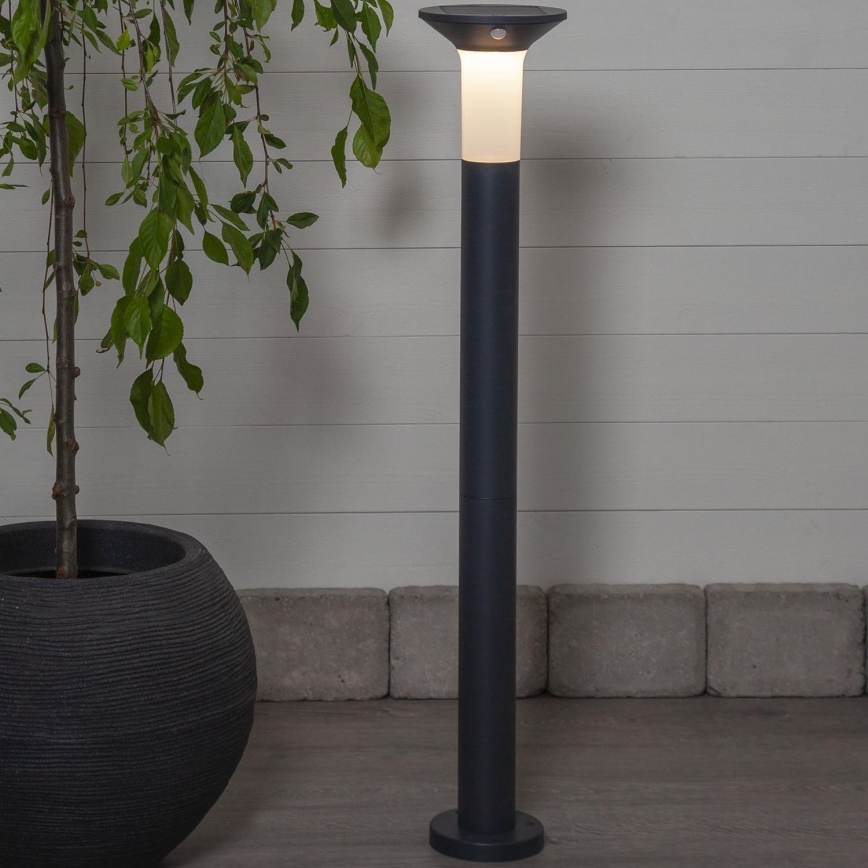 Eglo - LED Vanjska solarna lampa sa senzorom 6xLED/0,03W/3,7V 1500 mAh IP44