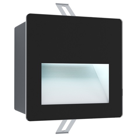 Eglo - LED Vanjska ugradbena svjetiljka LED/3,7W/230V IP65 crna