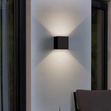 Eglo - LED Vanjska zidna svjetiljka 2xLED/2,8W/230V IP54 crna