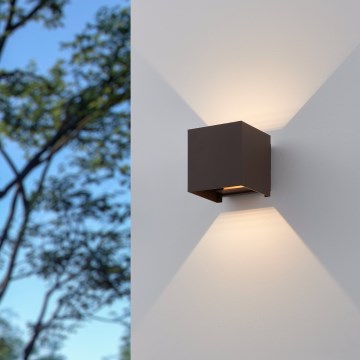 Eglo - LED Vanjska zidna svjetiljka 2xLED/2,8W/230V IP54 smeđa