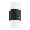 Eglo - LED Vanjska zidna svjetiljka sa senzorom 2xLED/5,5W/230V IP44
