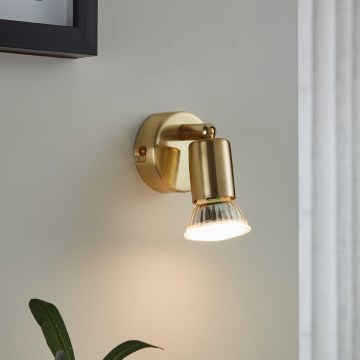 Eglo - LED Zidna reflektorska svjetiljka 1xGU10/2,8W/230V 3000K zlatna