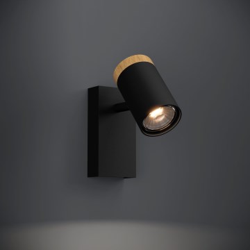 Eglo - LED Zidna reflektorska svjetiljka 1xGU10/4,5W/230V 3000K crna/smeđa
