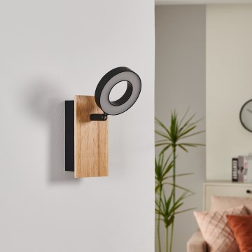 Eglo - LED zidna reflektorska svjetiljka LED/4,2W/230V crna/smeđa