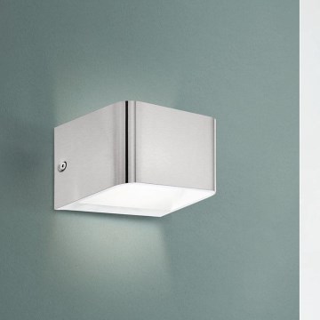 Eglo - LED Zidna svjetiljka LED/6W/230V 3000K mat krom