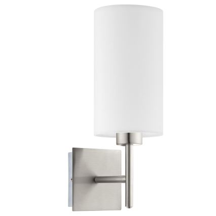 Eglo - LED  Zidna svjetiljka TUNJA 1xE27/60W/230V mat krom/bijela