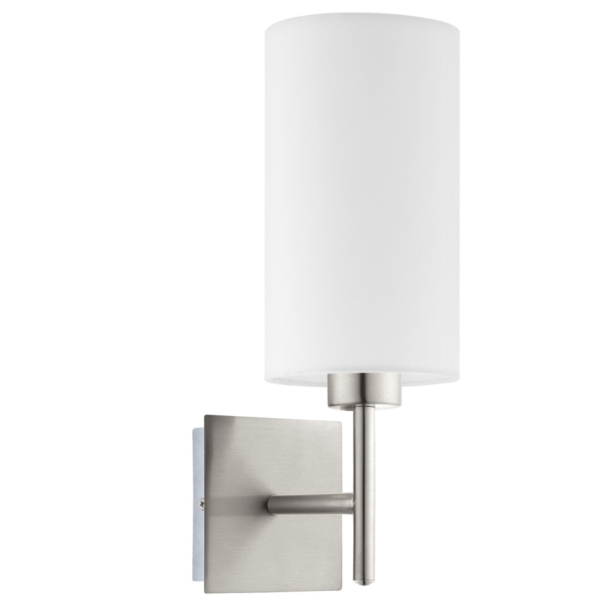 Eglo - LED  Zidna svjetiljka TUNJA 1xE27/60W/230V mat krom/bijela