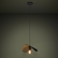 Eglo - Luster na sajli 1xE27/40W/230V 41 cm crna/zlatna