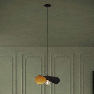 Eglo - Luster na sajli 1xE27/40W/230V 53 cm crna/zlatna