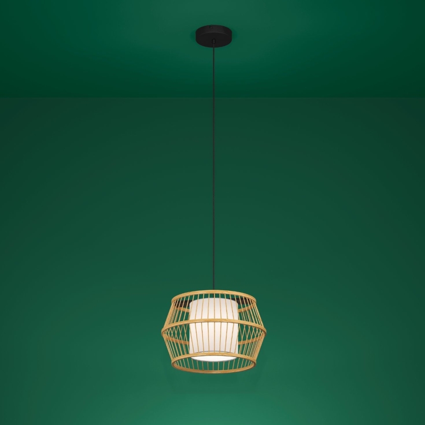 Eglo - Luster na sajli 1xE27/40W/230V bambus