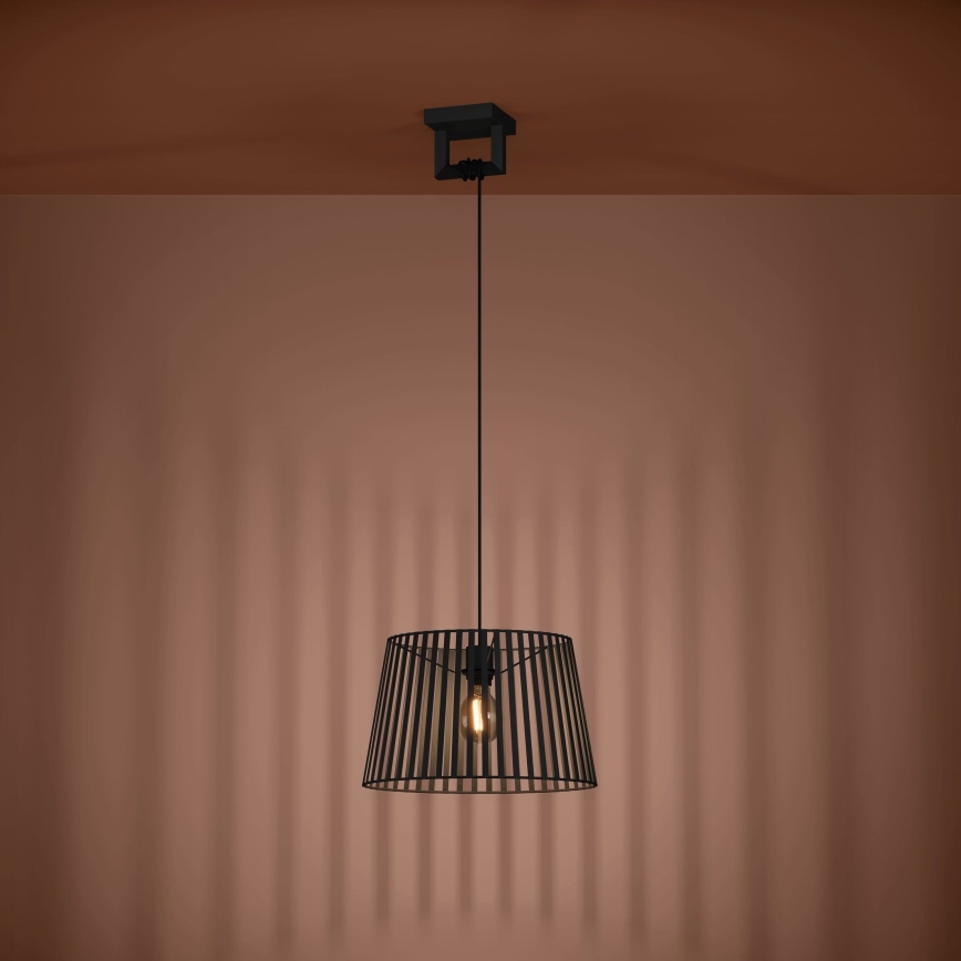 Eglo - Luster na sajli 1xE27/40W/230V crna