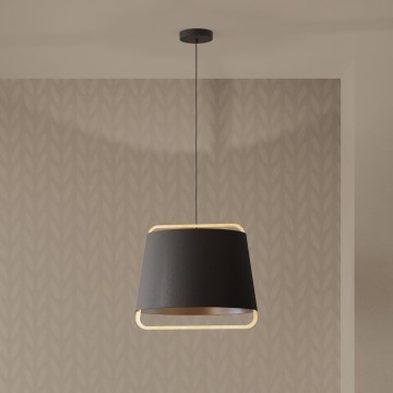 Eglo - Luster na sajli 1xE27/40W/230V crna