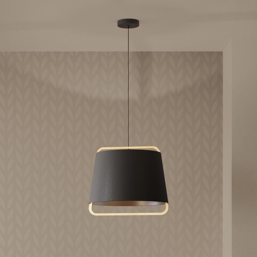 Eglo - Luster na sajli 1xE27/40W/230V crna