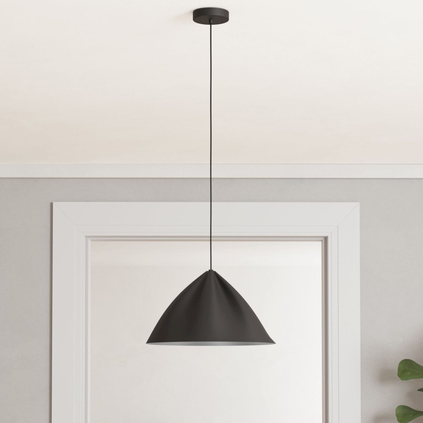 Eglo - Luster na sajli 1xE27/40W/230V crna