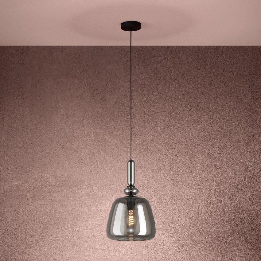 Eglo - Luster na sajli 1xE27/40W/230V dimna
