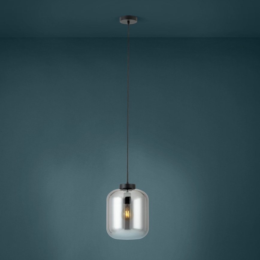 Eglo - Luster na sajli 1xE27/40W/230V pr. 25 cm dimna